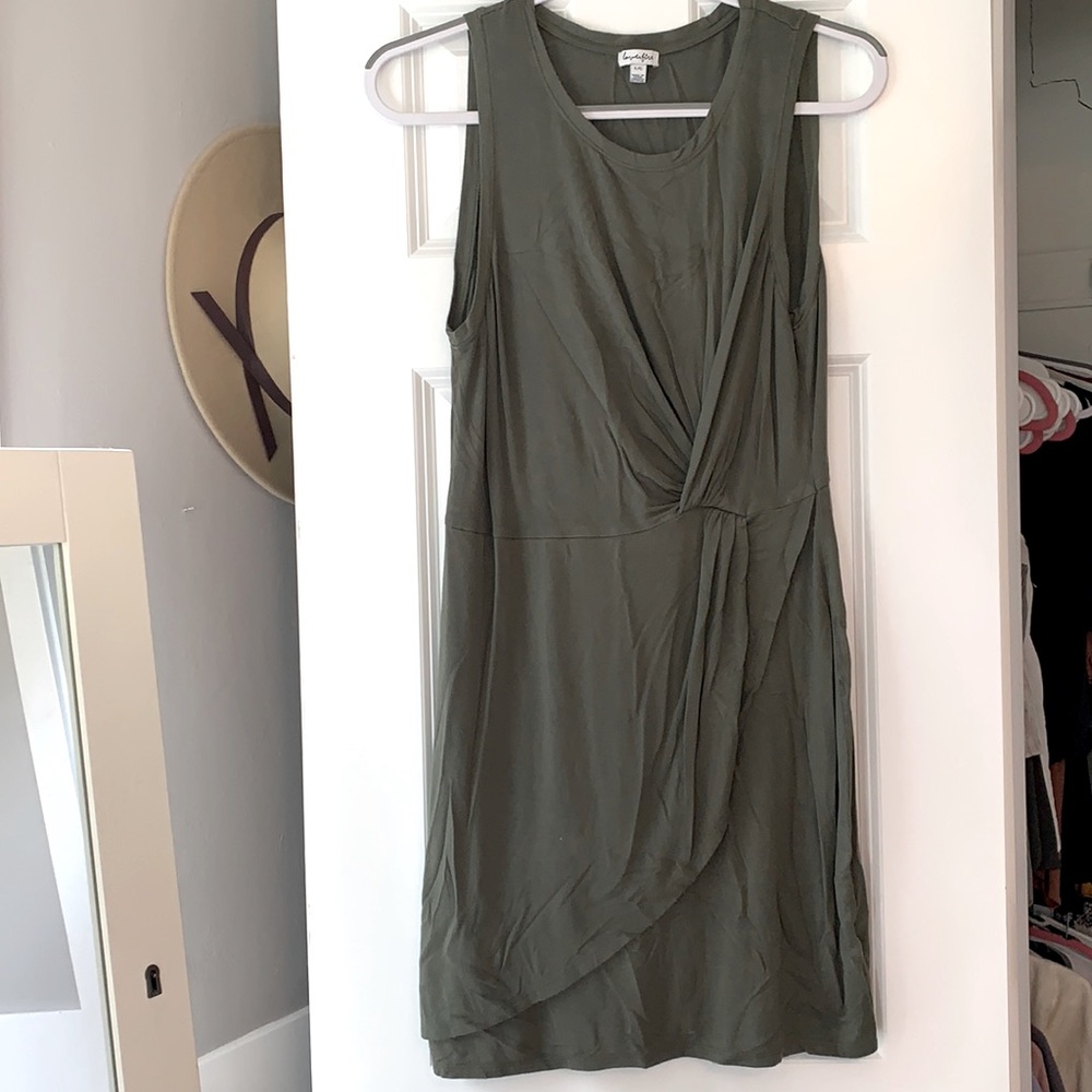 Military Green midi dress